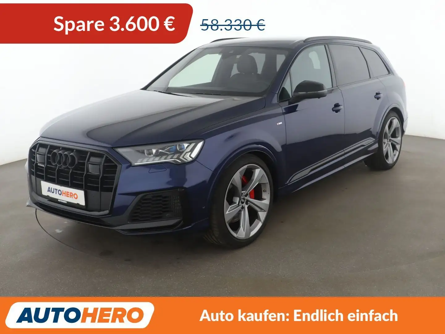Audi Q7 55 TFSI quattro S line Aut.*MATRIX*CAM*VC*PDC*SHZ Blau - 1