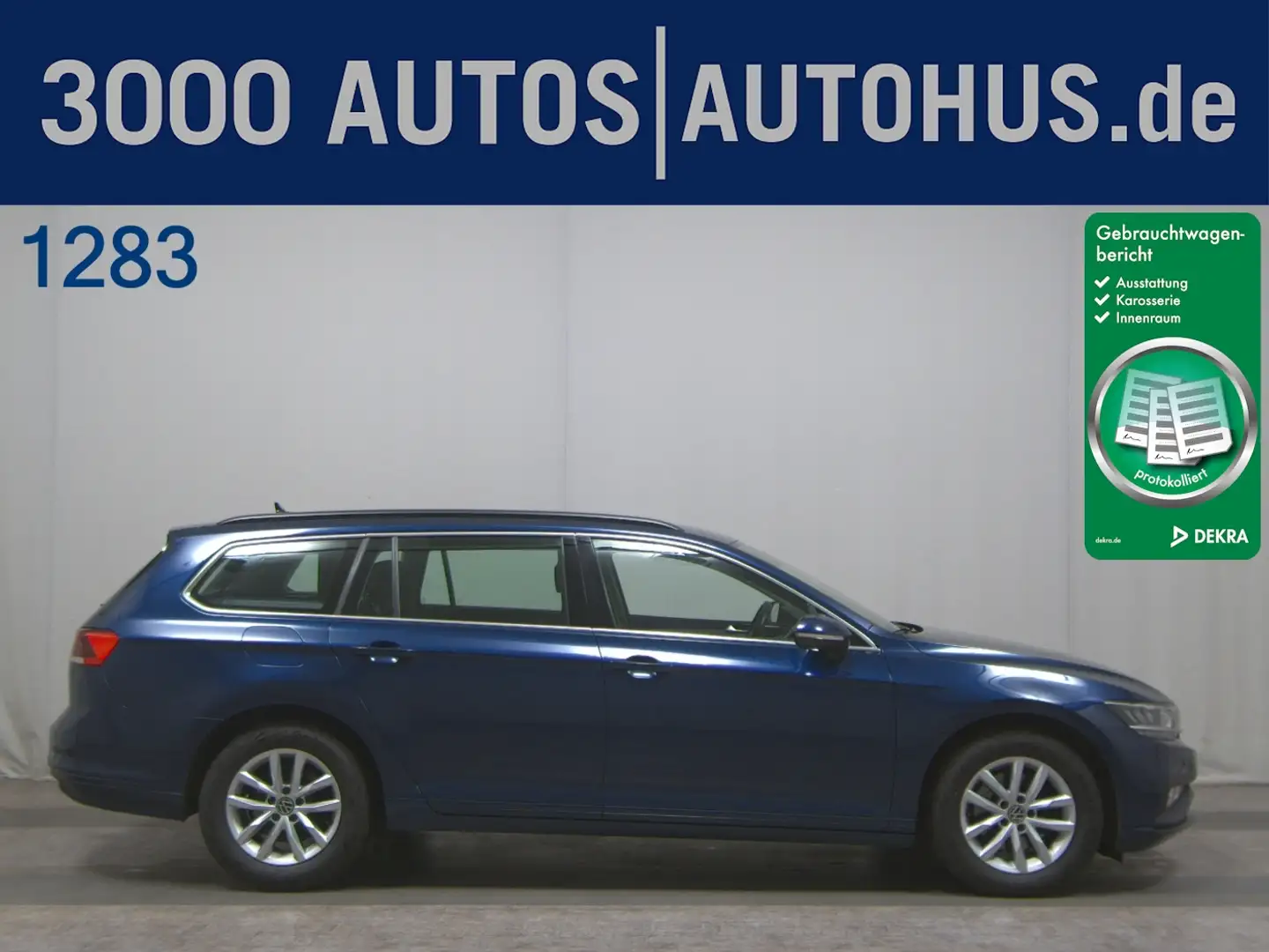 Volkswagen Passat Var. 2.0 TDI Business Navi LED HuD AHK Blau - 1