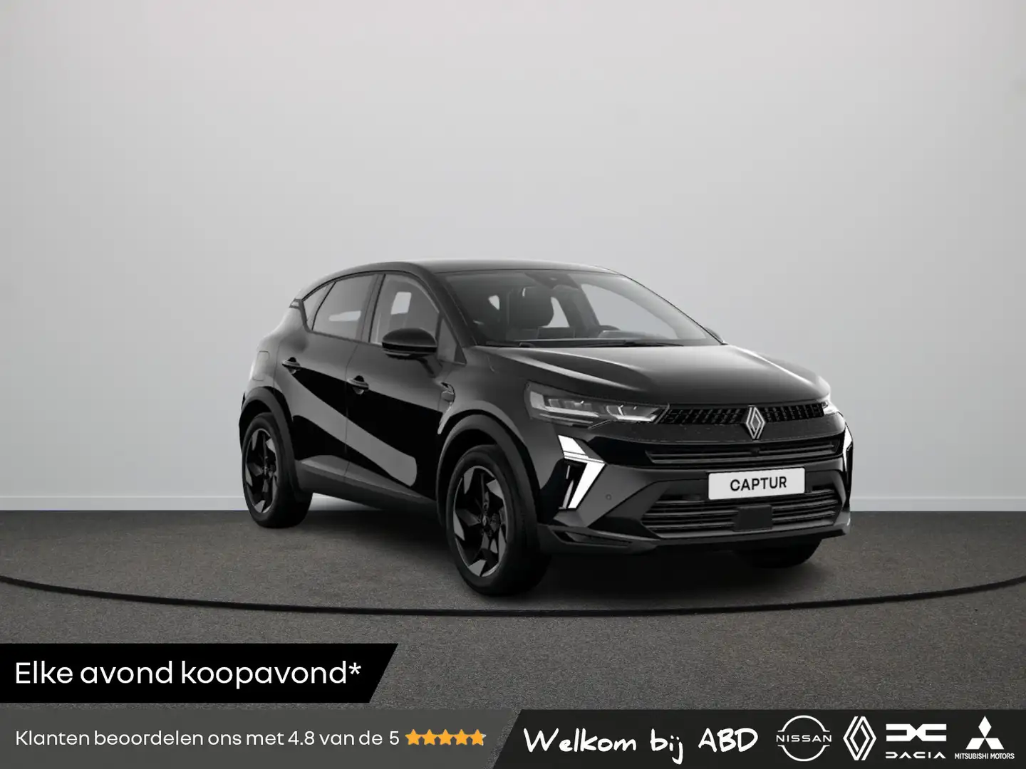 Renault Captur Techno Full hybrid | Achteruitrijcamera | Elektris Zwart - 1