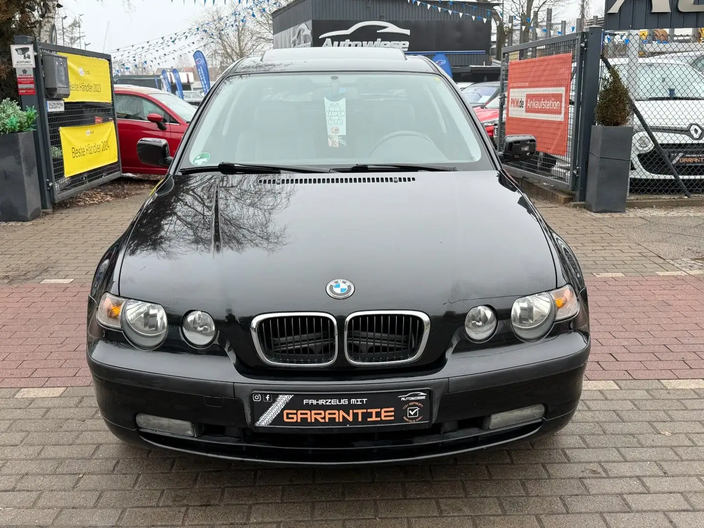 BMW 316 ti Compact Automatik*S-Dach*Klima*TÜV 08/26 Schwarz - 2