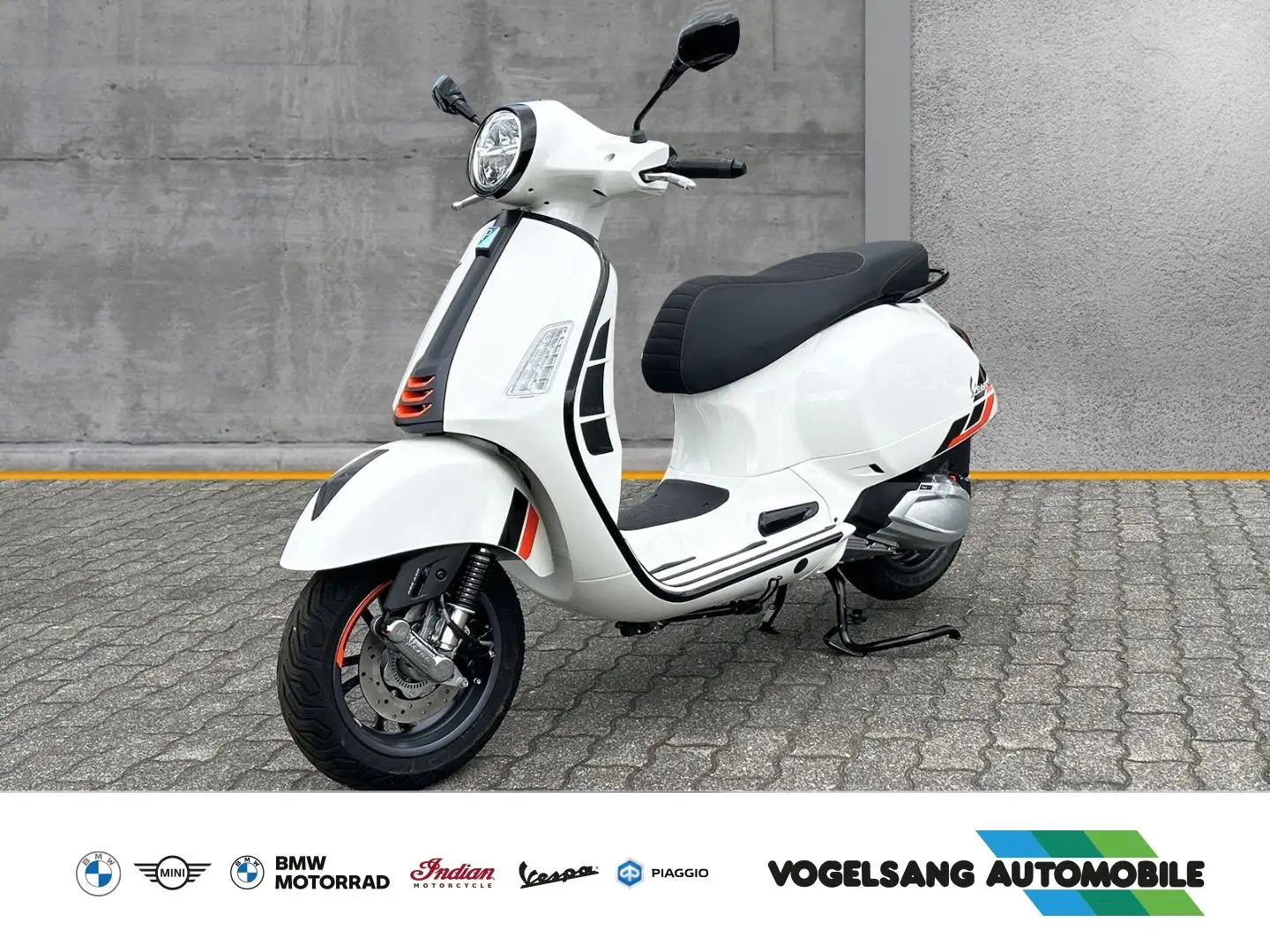 Vespa GTS 125 Super Sport HPE, Voll LED, Keyless Ride, Blanc - 1