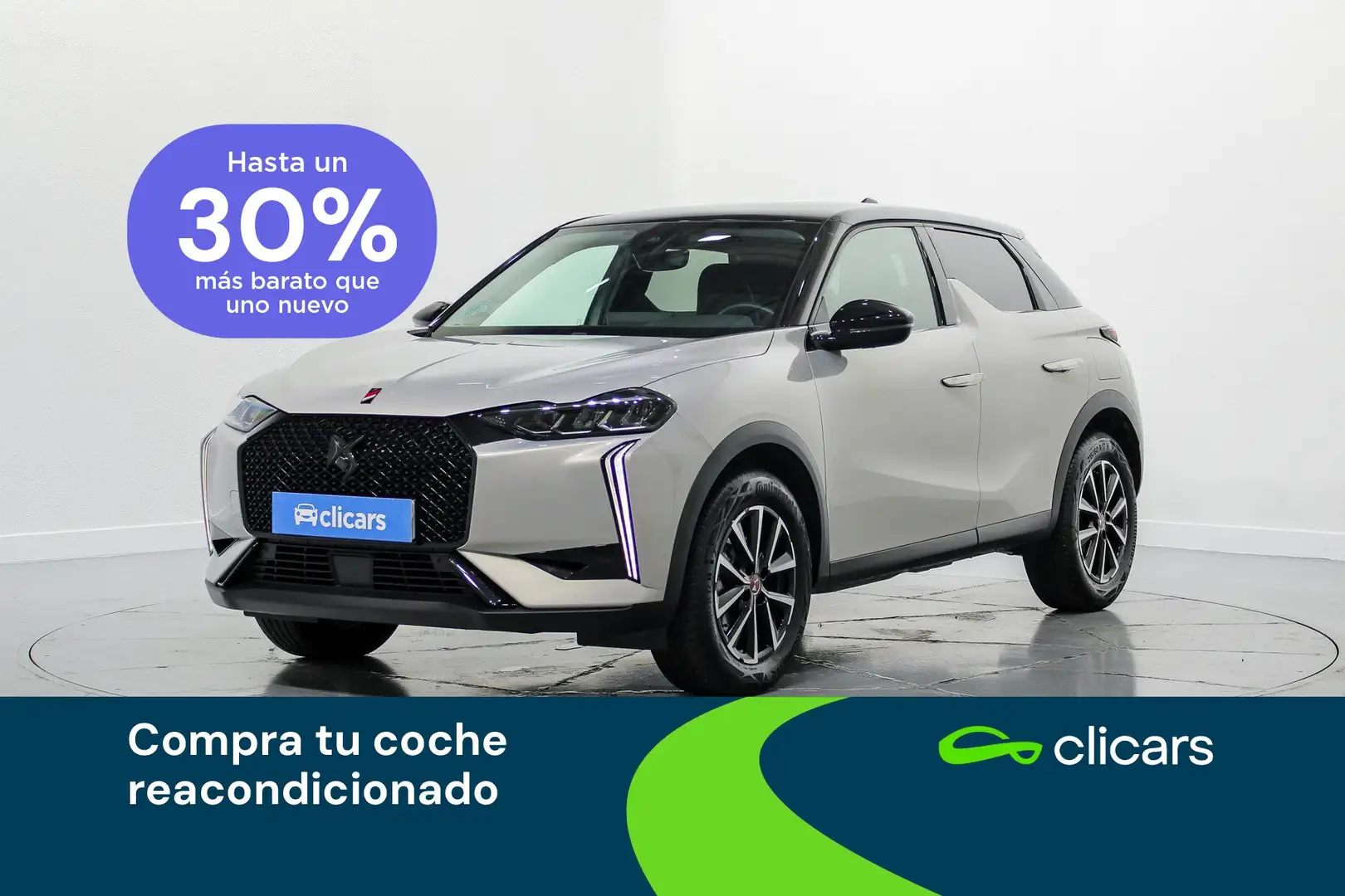 DS Automobiles DS 3 Crossback BlueHDi Performance Line 130 Aut. Ezüst - 1