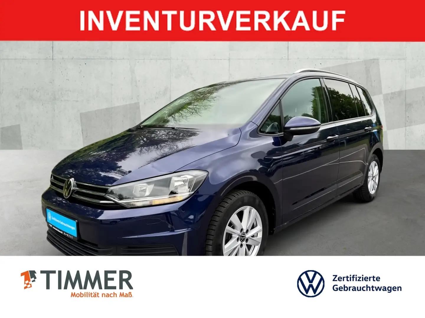Volkswagen Touran 1.5 TSI DSG COMFORT *7-SITZ *AHK *VIRTUAL *RKAM * Blau - 1