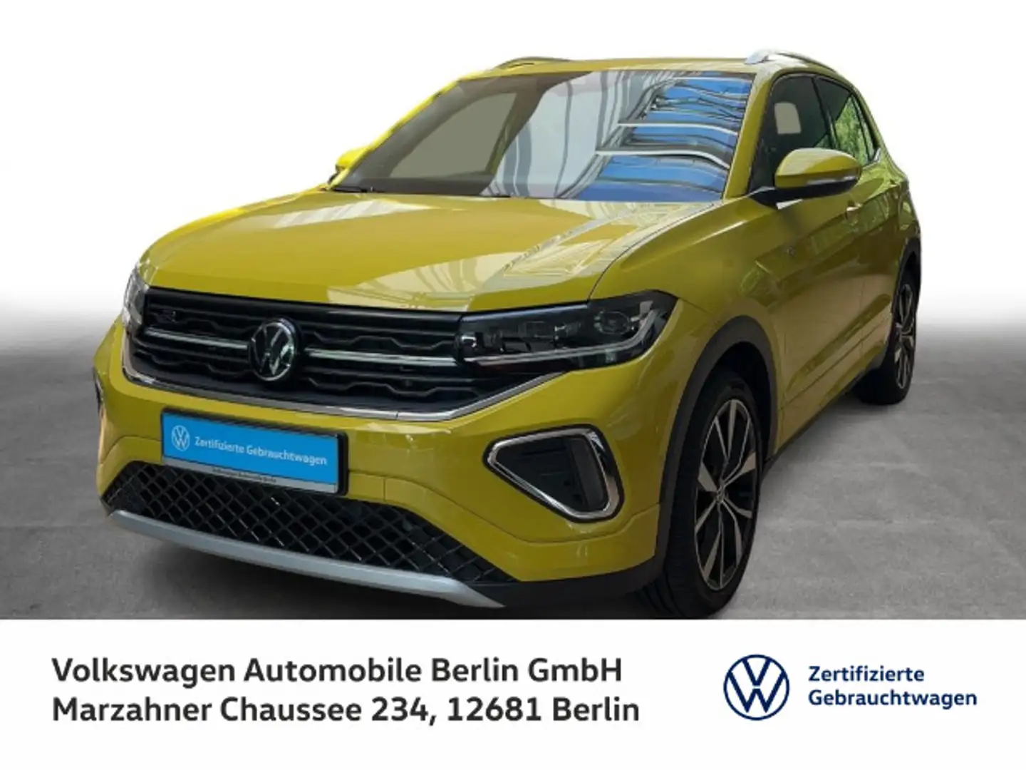 Volkswagen T-Cross 1.5 TSI DSG R-Line Navi LED-Matrix AHZV Gelb - 1