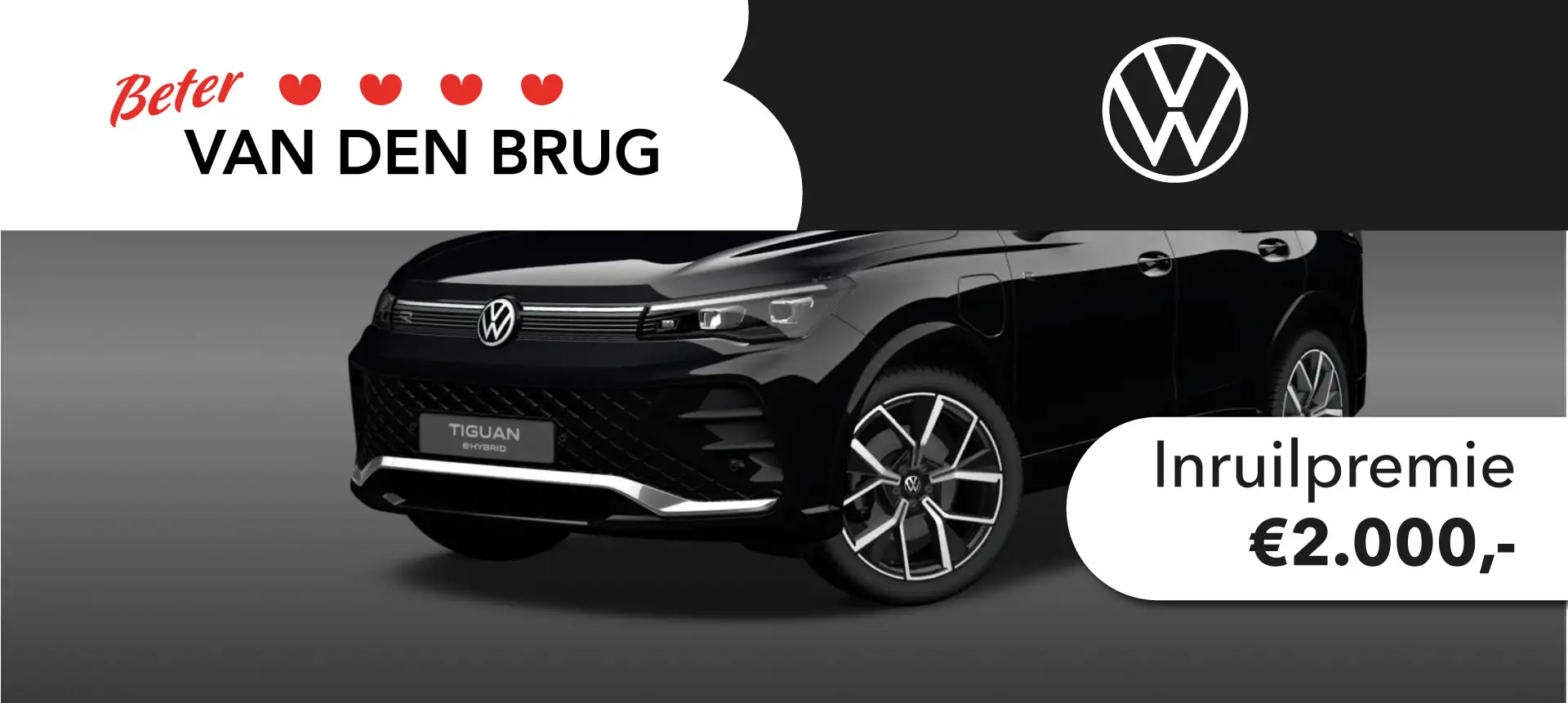 Volkswagen Tiguan R-Line-Edition 1.5 eHybrid 150 kW / 204 pk SUV 6 v Чорний - 1