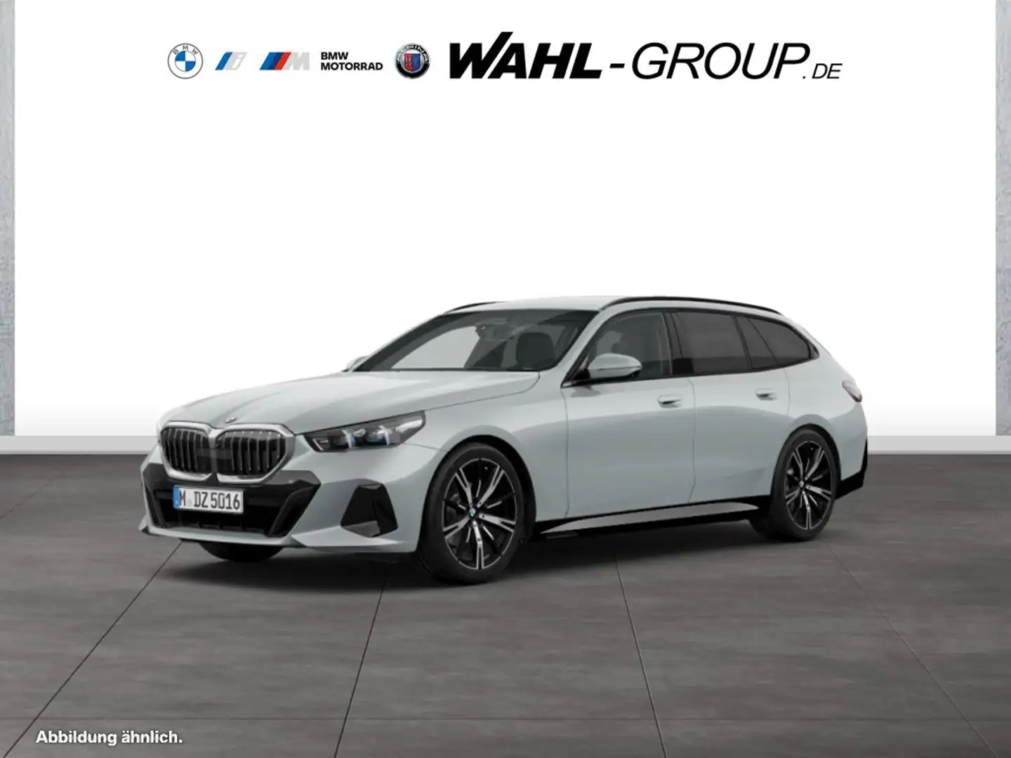 BMW 520 d Touring M Sport AHK HeadUp LED HarmanKardon Grau - 1