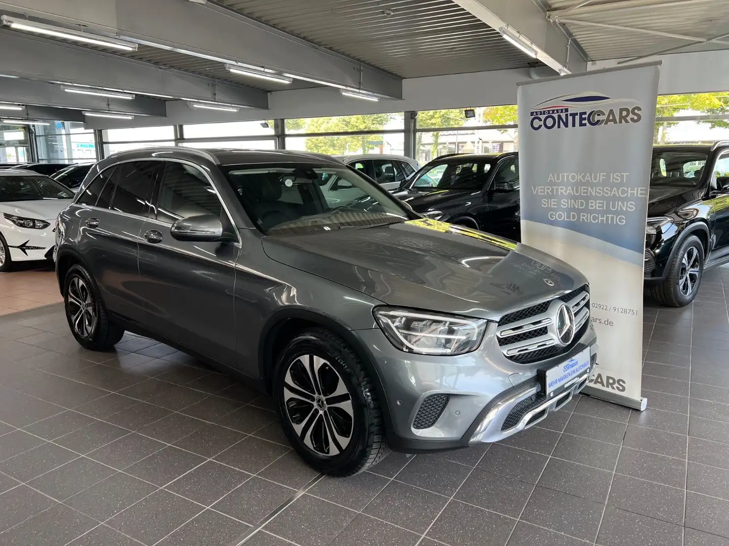 Mercedes-Benz GLC 200 GLC 200d VC+Voll-Leder+LED+e-klappe+AHK uvm. Gris - 1