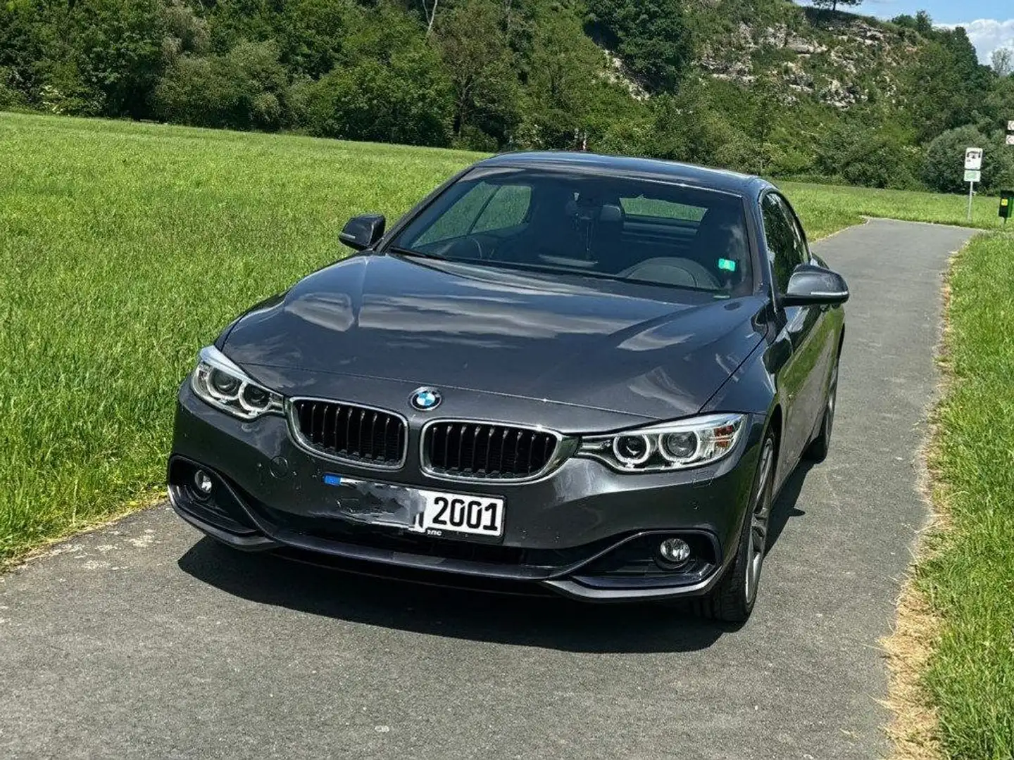 BMW 420 4er Cabrio Diesel 420d Cabrio Aut. Luxury Line Grau - 2