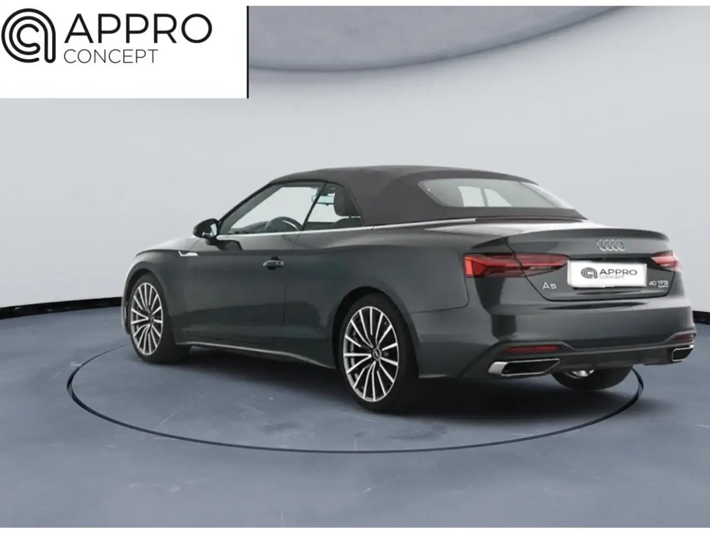 Audi A5 Cabriolet Quattro 2.0 40 TFSI - 204 - BV S-Tronic  2017 CABRIOLET S line PHASE 2 (UE) Noir - 2