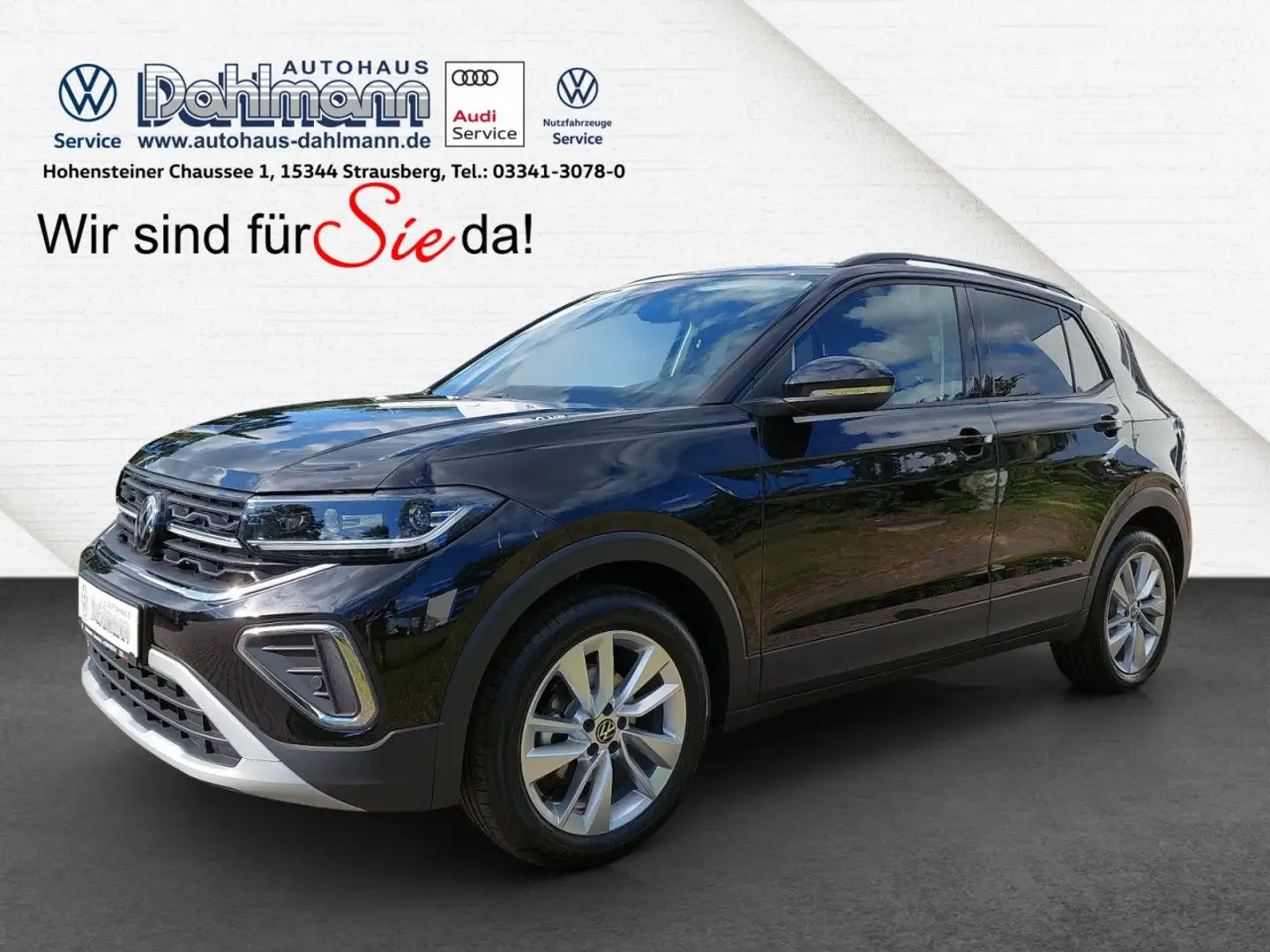Volkswagen T-Cross 1.0 TSI LIFE DSG MATRIX RFK CLIMATRONIC KE Schwarz - 1