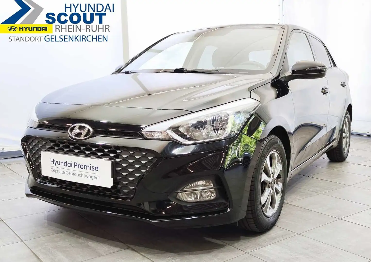 Hyundai i20 blue 1.2 YES! PDC SHZ 1.Hand Schwarz - 1