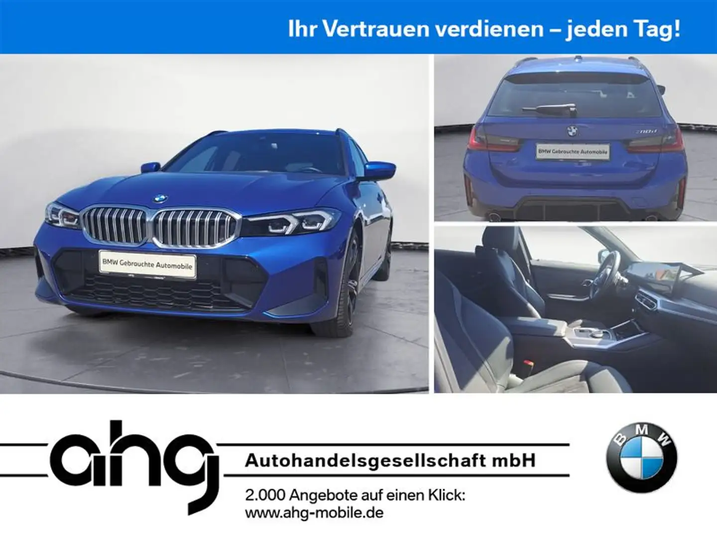 BMW 318 d Touring Aut. M Sportpaket, PDC, NAVI Sitzhe Azul - 1