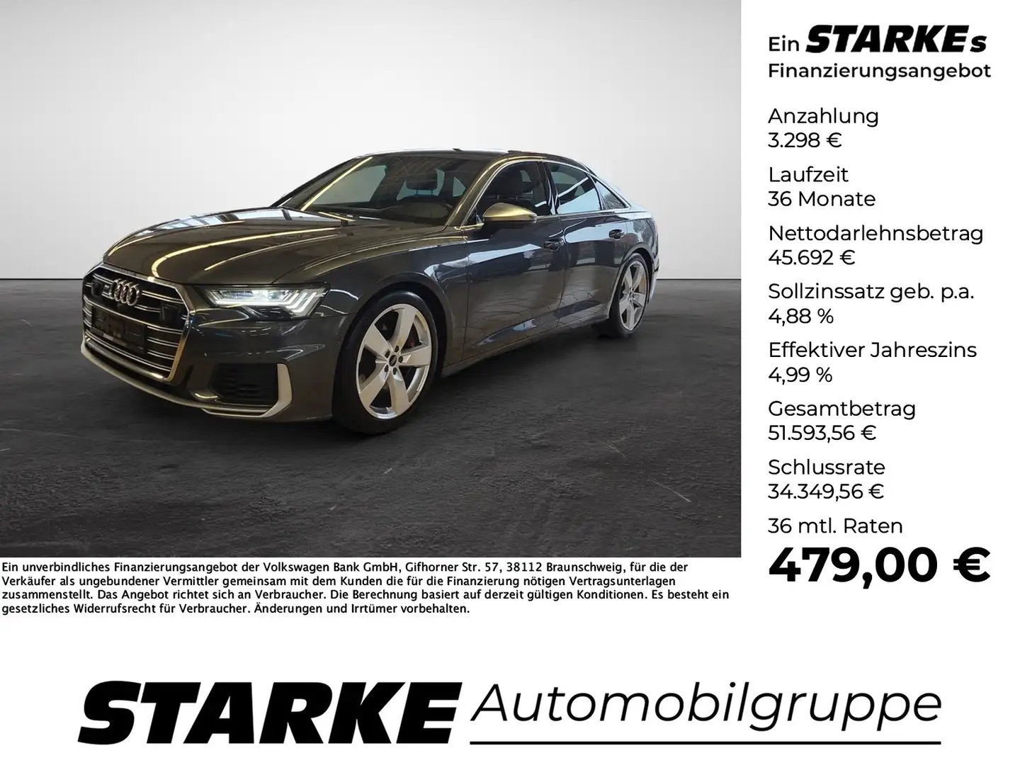 Audi S6 Limousine 3.0 TDI tiptronic quattro Grau - 1