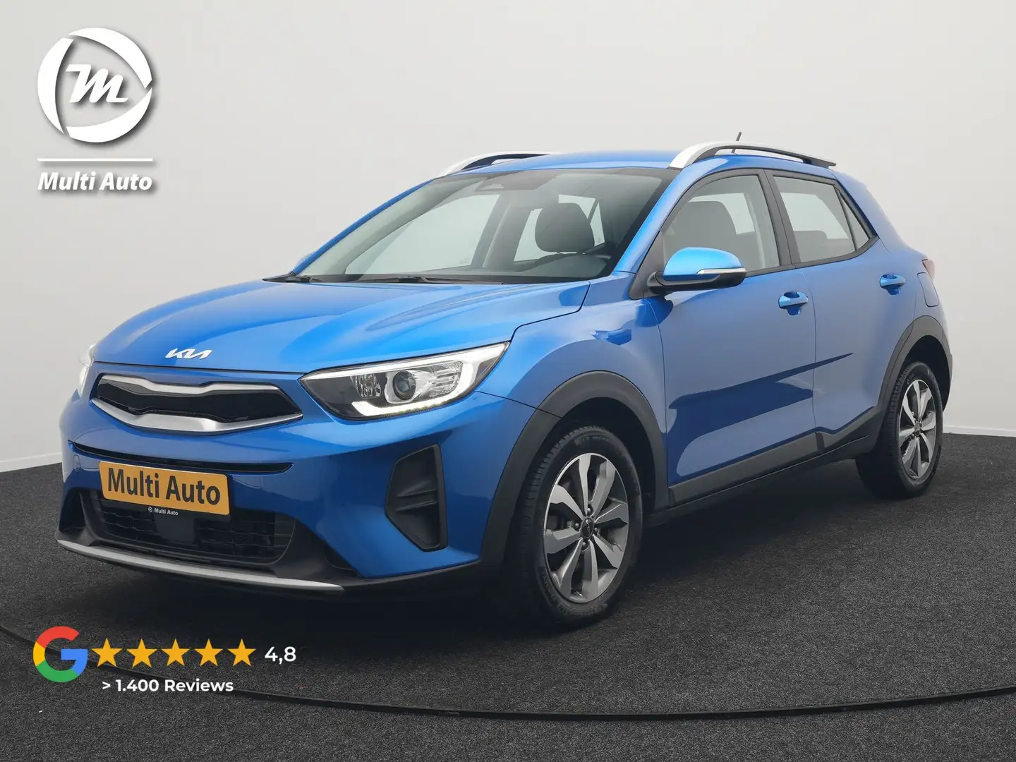Kia Stonic 1.0 T-GDi MHEV DynamicLine 101pk Dealer O.H. | App Bleu - 1