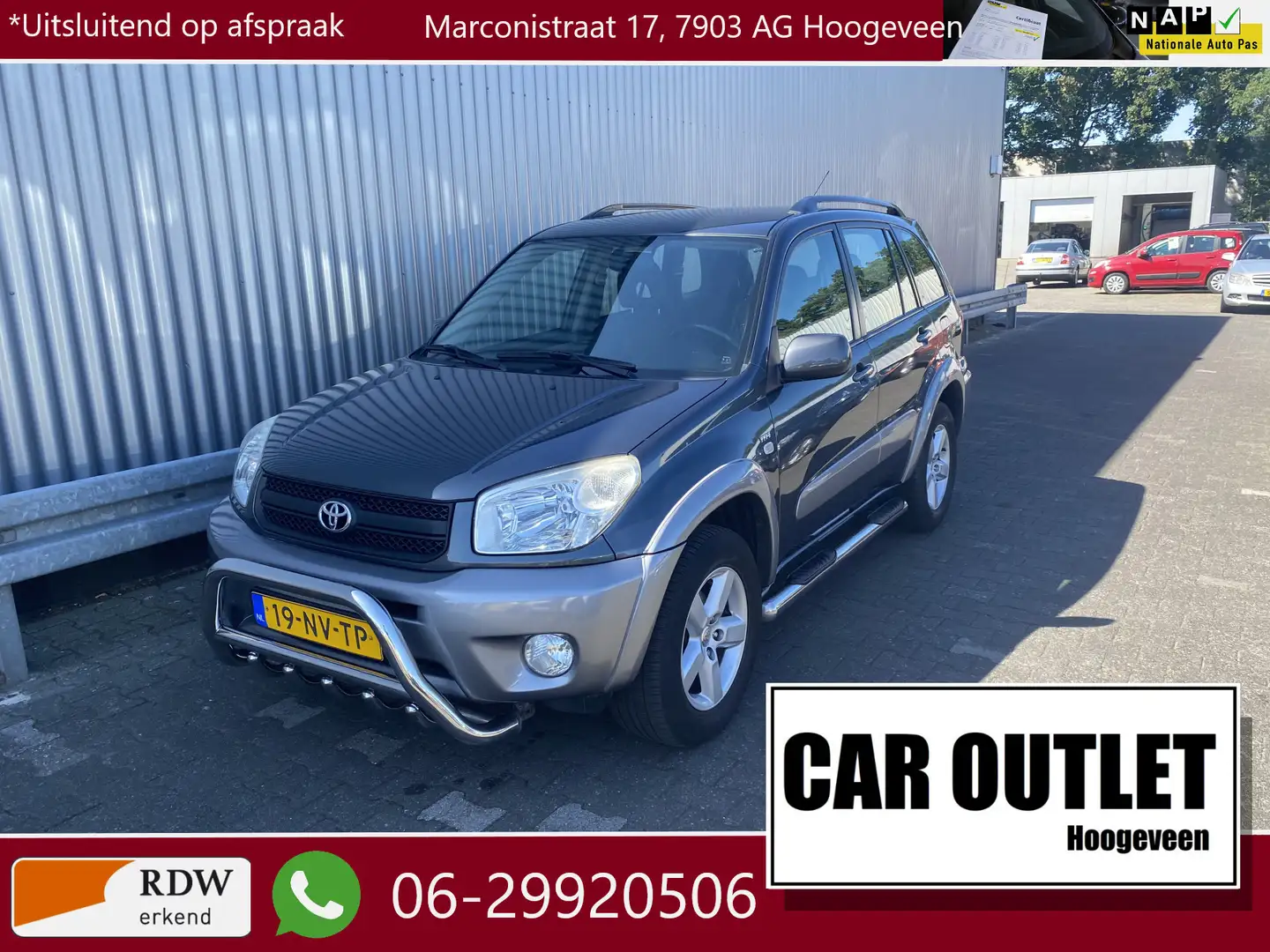 Toyota RAV 4 2.0-16V VVT-i Sol Clima, Multimediasys, CC, PDC, L Gris - 1