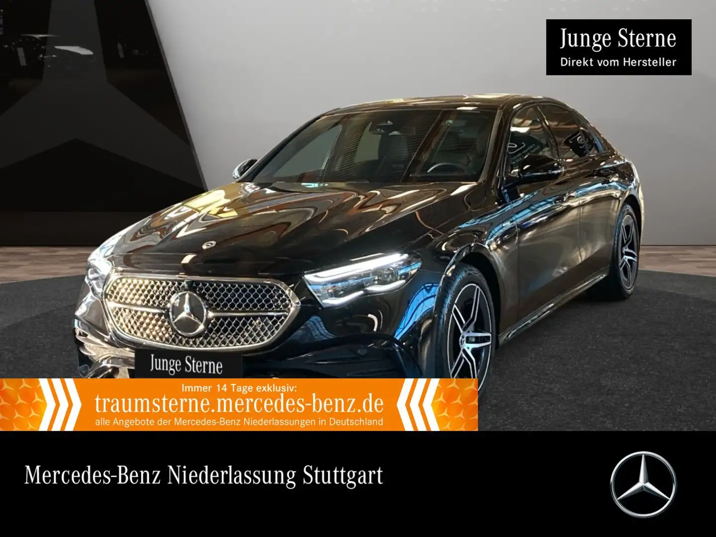 Mercedes-Benz E 300 e Hybrid AMG 360° Pano Burmester Distr. PTS Schwarz - 1