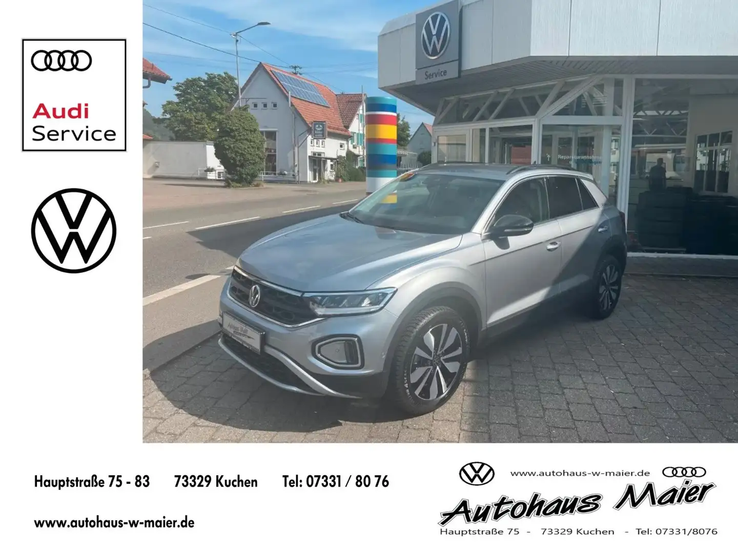 Volkswagen T-Roc 1.0 TSI GOAL GARANTIE/NAV/SHZ/ALU Plateado - 1