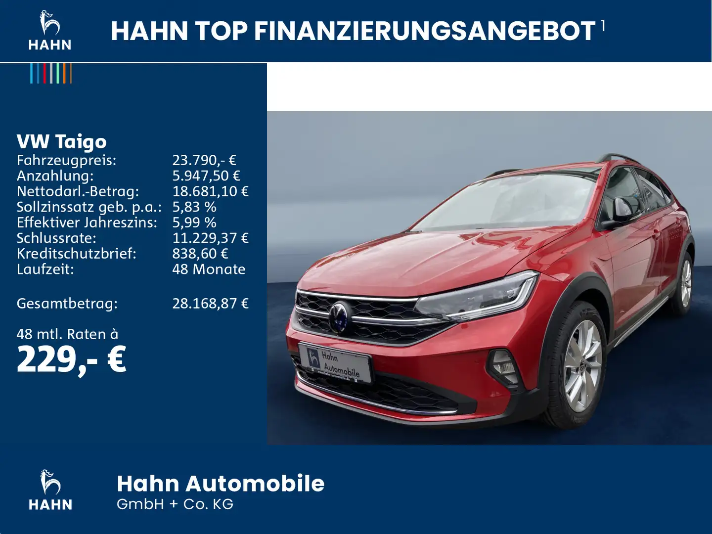 Volkswagen Taigo MOVE 1,0 l TSI OPF 116 PS DSG Winterräder Rot - 2