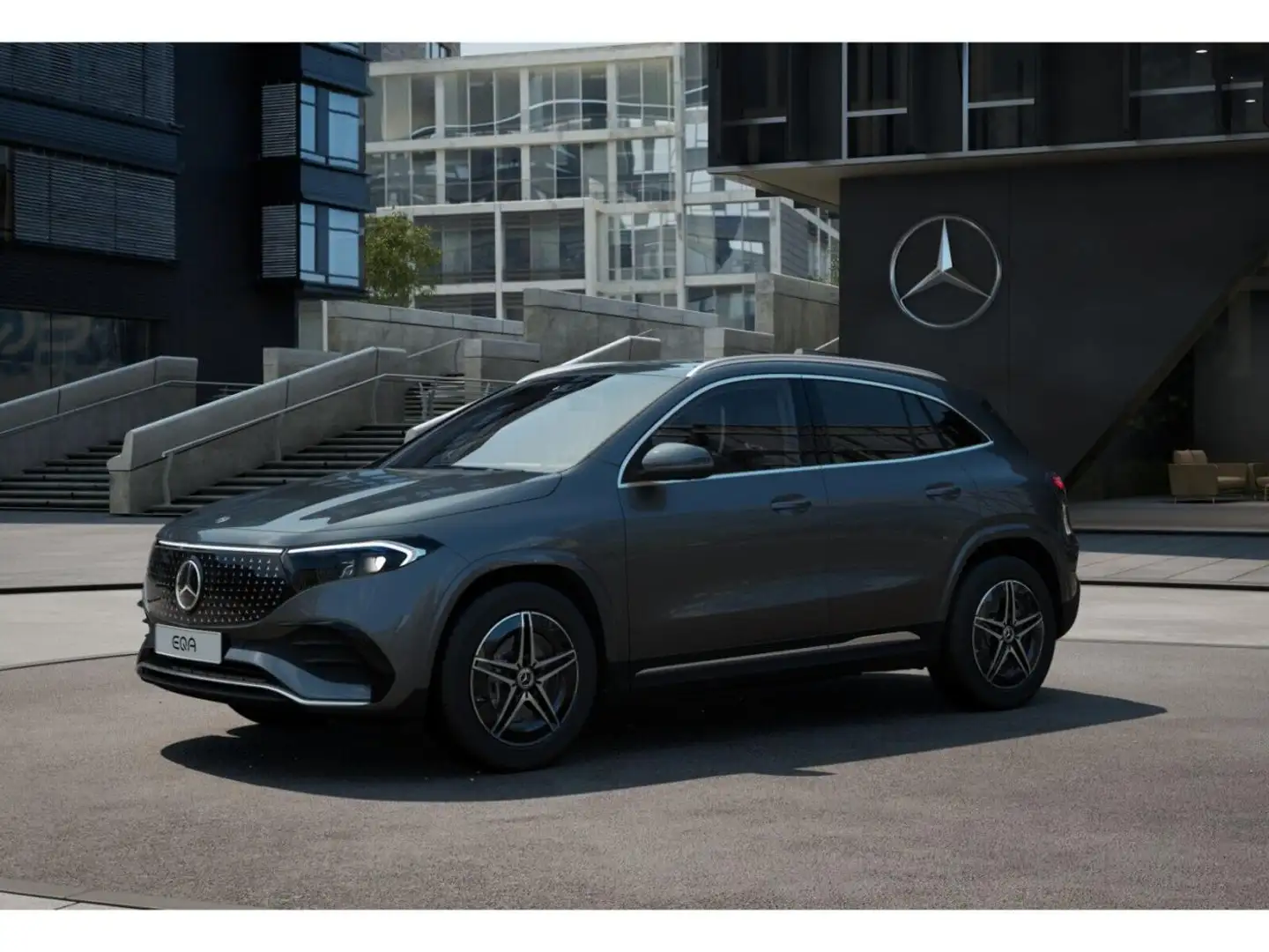 Mercedes-Benz EQA 350 4MATIC AMG AHK*HUD*Kam*Easy-Pack*LenkHz* Gris - 2