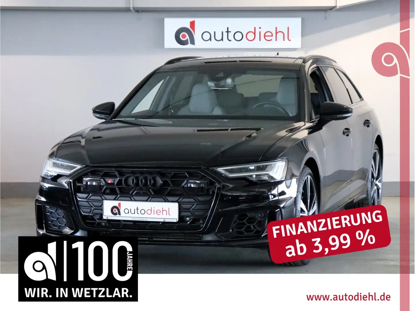 Audi S6 Avant tiptr. qu.*Pano*B&O*Luft*Standhzg. Schwarz - 1