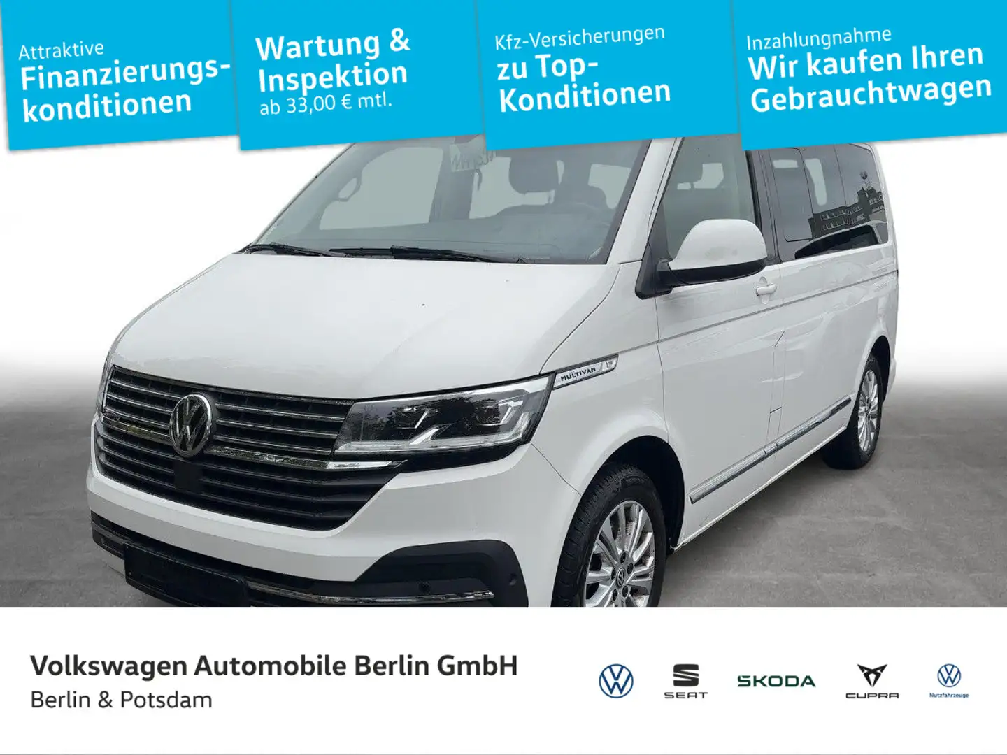 Volkswagen T6.1 Multivan 2.0 TDI DSG Generation Six 4M Stdh Weiß - 1