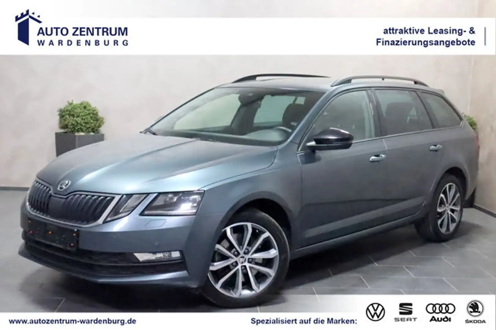 Skoda Octavia Combi Soleil 4x4 PANO AHK CAM LED DCC Grau - 1