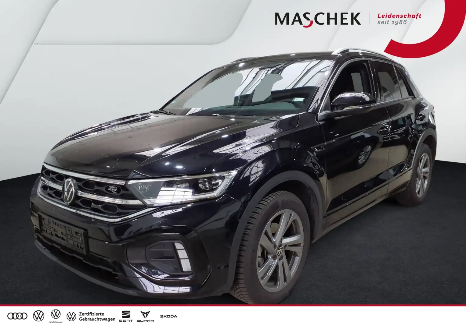 Volkswagen T-Roc R line 1.5 TSI DSG AHK Navi Kamera Sitzh. GRA Schwarz - 1
