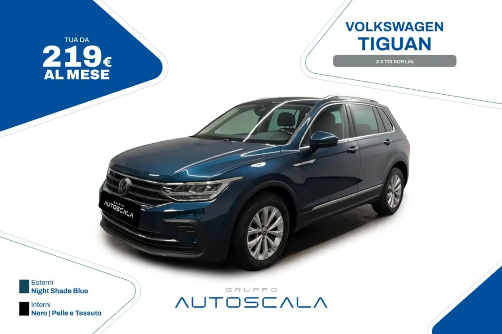 Volkswagen Tiguan 2.0 TDI SCR Life Bleu - 1