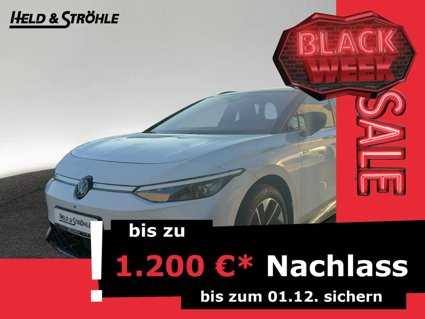 Volkswagen ID.7 Tourer GTX 4M AHK PANO WÄPU HuD MATRIX NAVI Weiß - 1