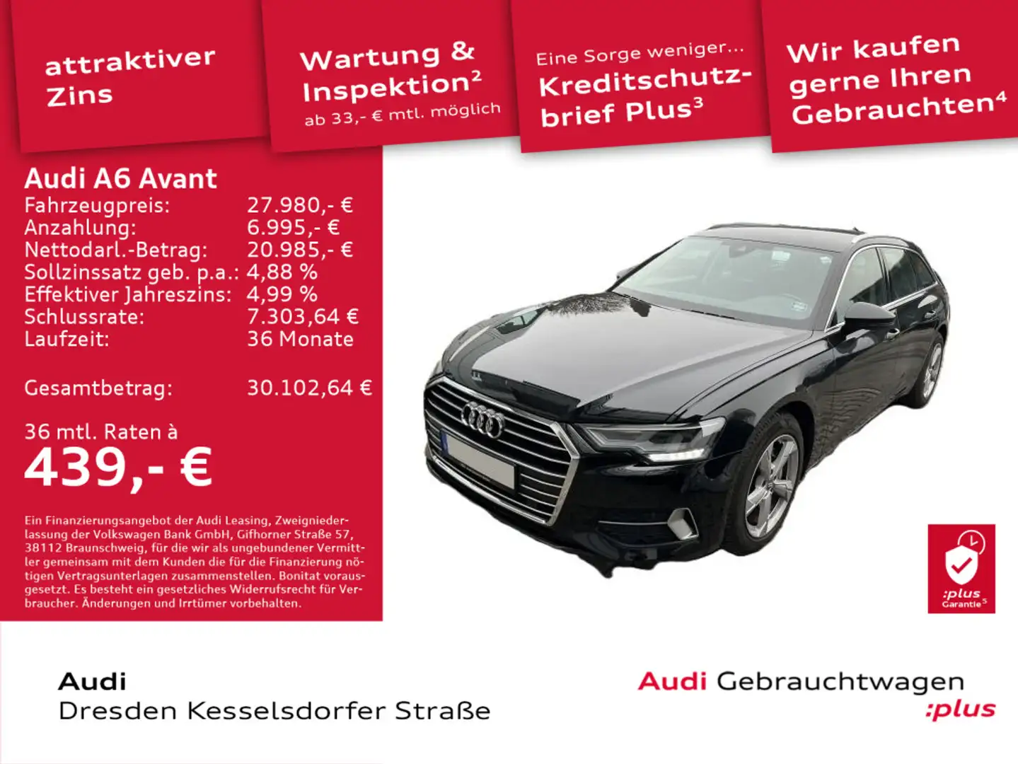 Audi A6 Sport 35 TDI 120(163) kW(PS) S tronic Schwarz - 1