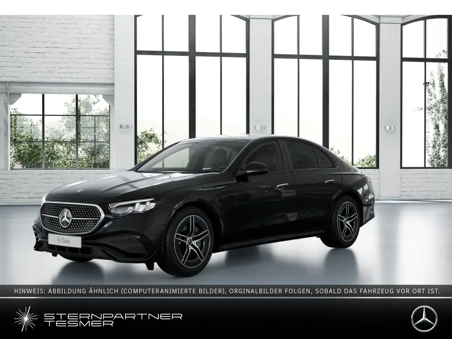 Mercedes-Benz E 220 d AMG+Night+Distronic+AHK+Kamera+CarPlay+ Schwarz - 1