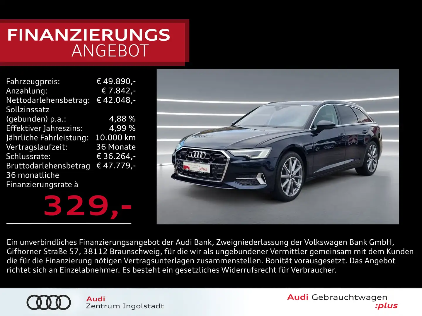 Audi A6 Avant 45 TFSI MATRIX AHK ACC 20" Kam. advanced Blau - 1
