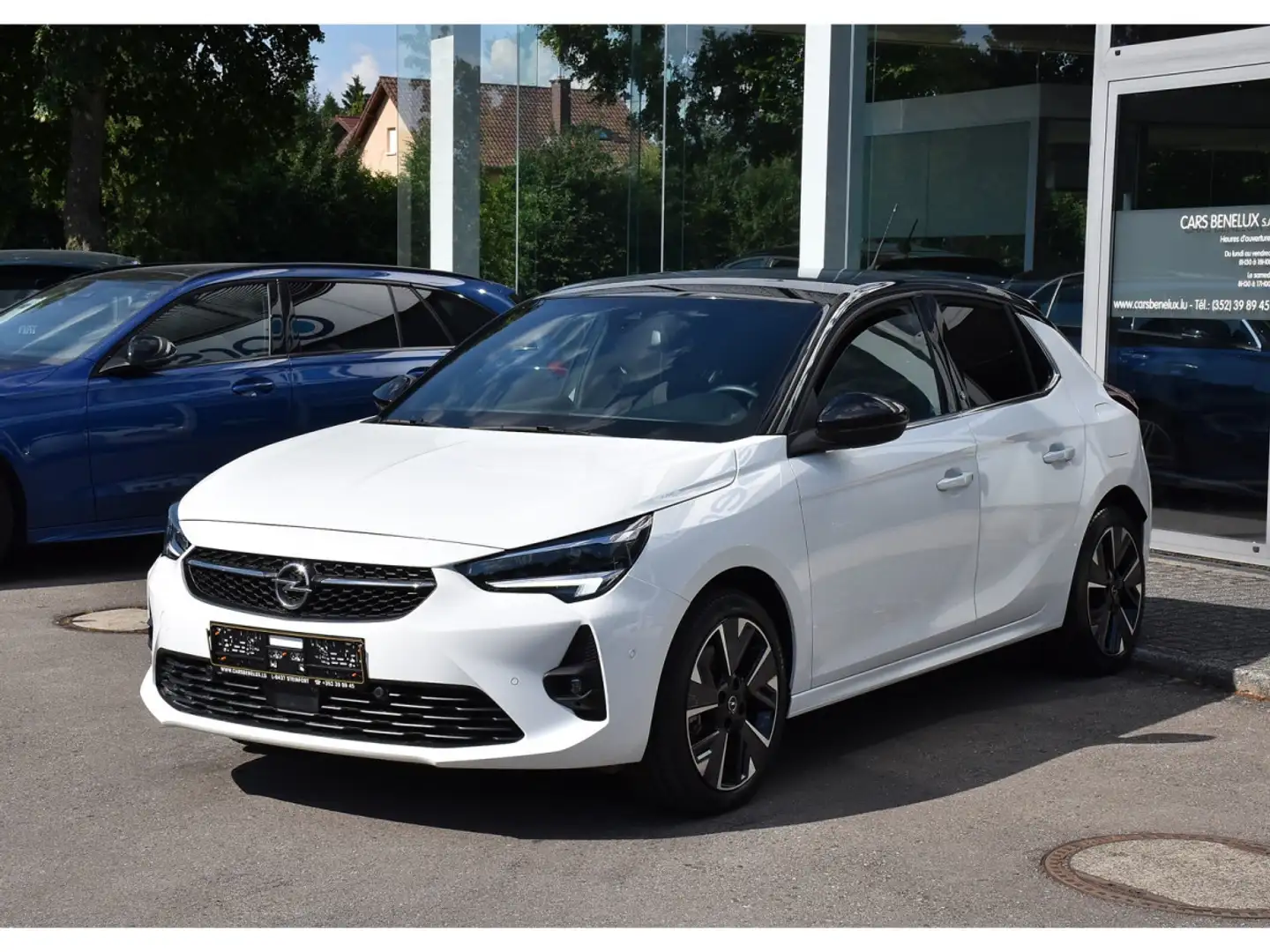 Opel Corsa-e GS 50 kWh CUIR ACC LANE SIDE GPS MATRIX CAM 1°MAIN Blanc - 2