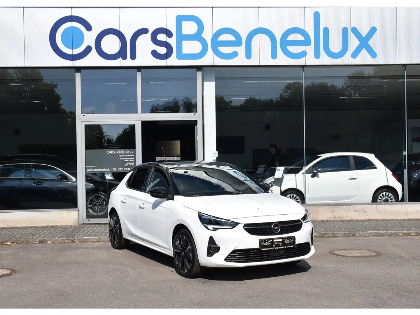 Opel Corsa-e GS 50 kWh CUIR ACC LANE SIDE GPS MATRIX CAM 1°MAIN Blanc - 1