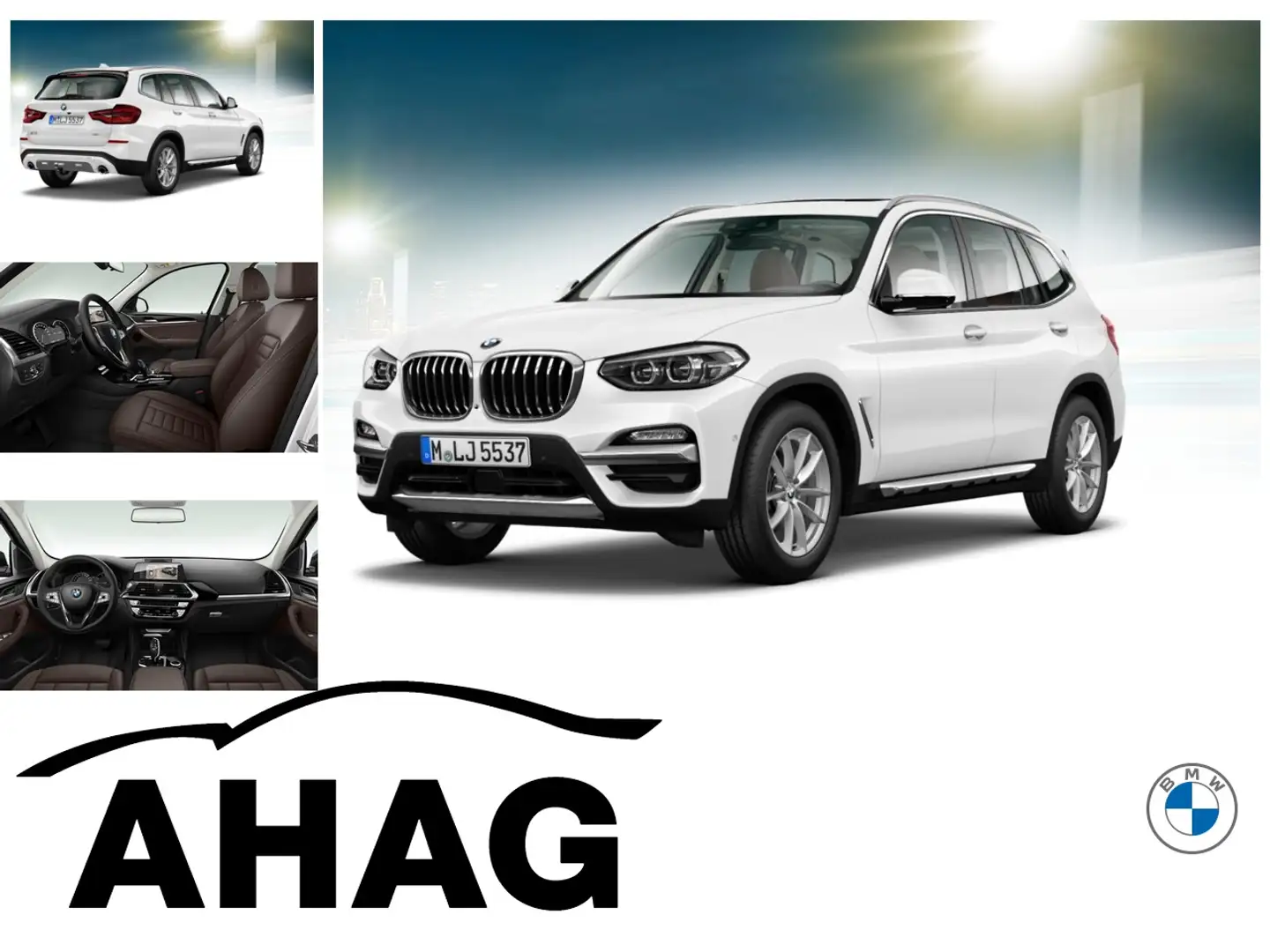 BMW X3 xDrive30d Luxury Line AT Navi Leder Tempom.aktiv P Bianco - 1