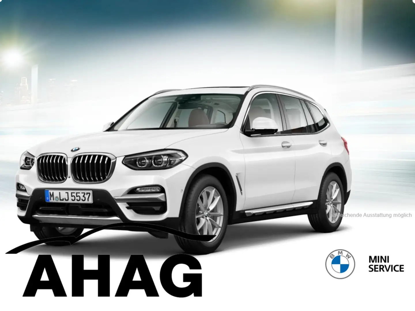 BMW X3 xDrive30d Luxury Line AT Navi Leder Tempom.aktiv P Bianco - 2