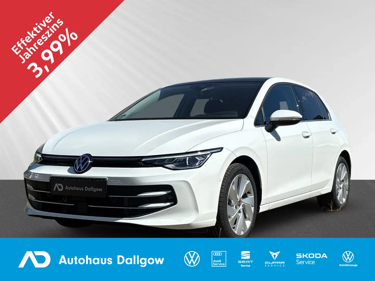 Volkswagen Golf VIII 1.5 eTSI Style Busin.Prem+Pano+LEDmatr Weiß - 1