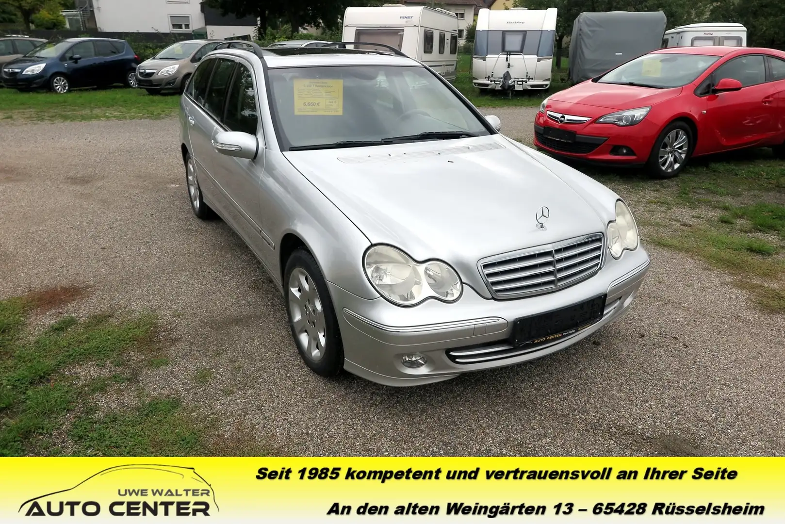 Mercedes-Benz C 200 C-Klasse T-Modell Kompressor Automatik - AHK - eSD Argent - 1