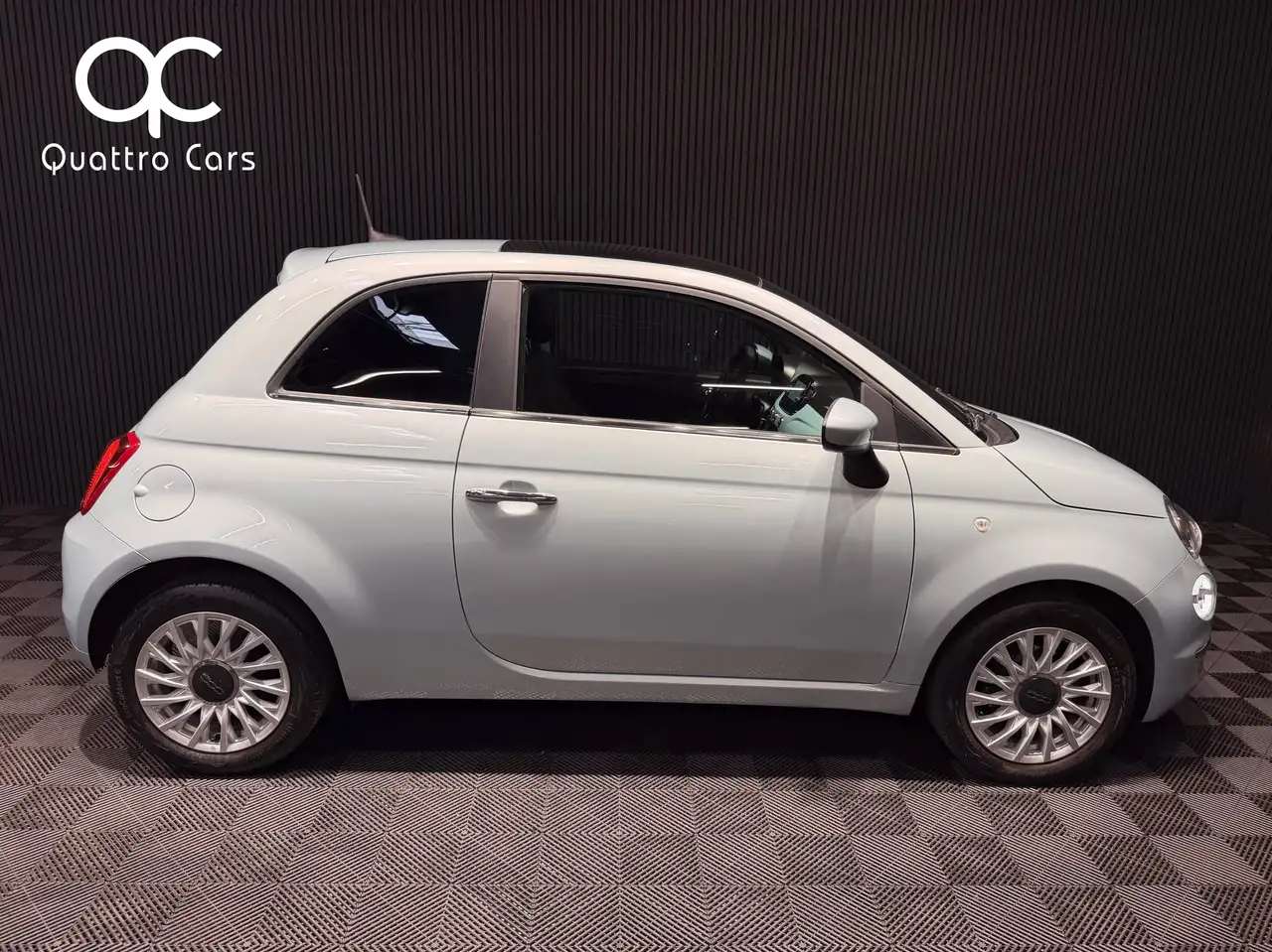 Fiat 500 1.0i Hybrid Car play Gps Toit pano Verde Rugiada, миниатюра 5