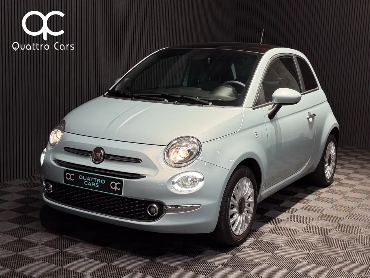 Fiat 500 1.0i Hybrid Car play Gps Toit pano Verde Rugiada, миниатюра 2