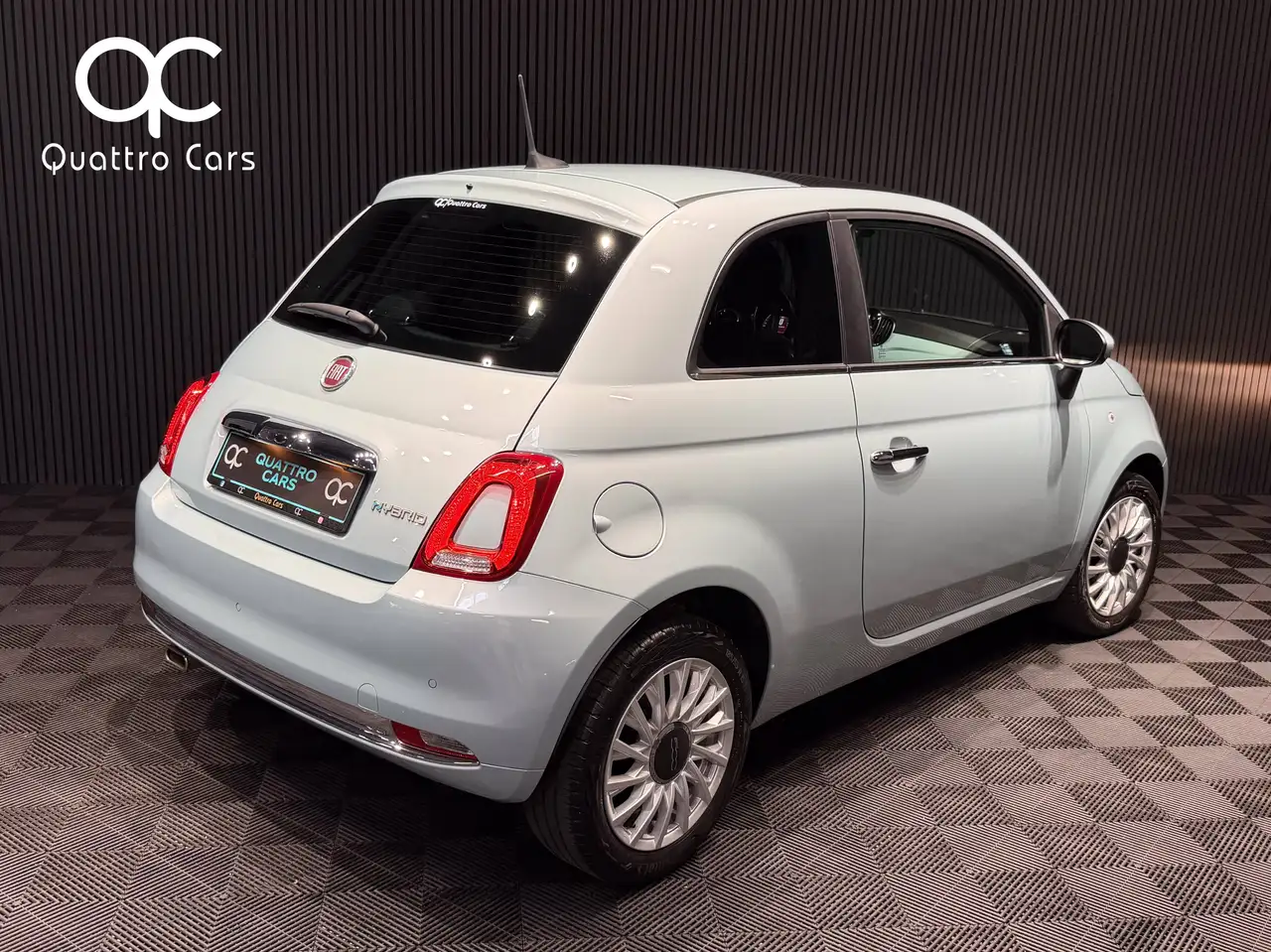 Fiat 500 1.0i Hybrid Car play Gps Toit pano Verde Rugiada, миниатюра 6