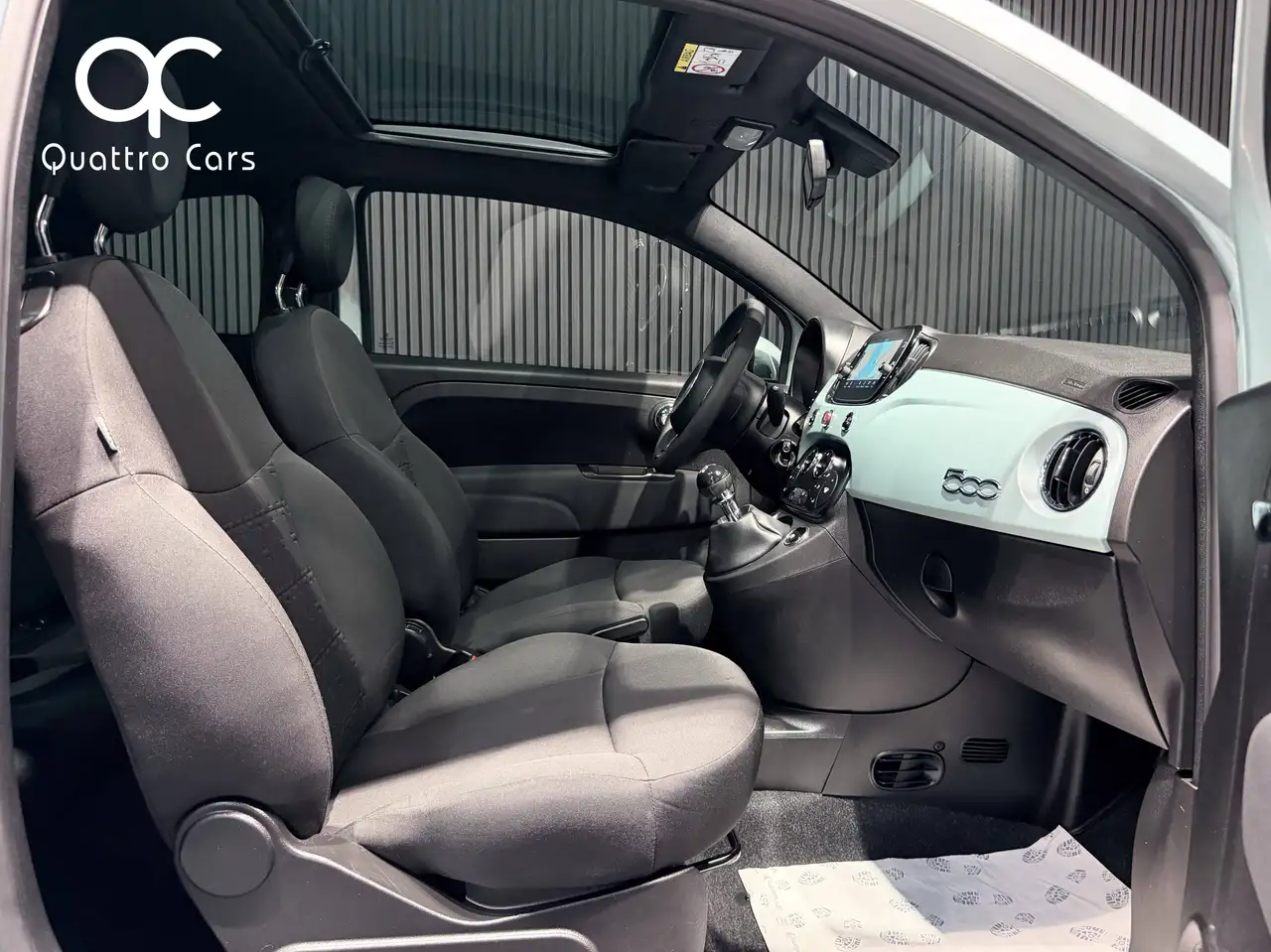 Fiat 500 1.0i Hybrid Car play Gps Toit pano Verde Rugiada, миниатюра 13