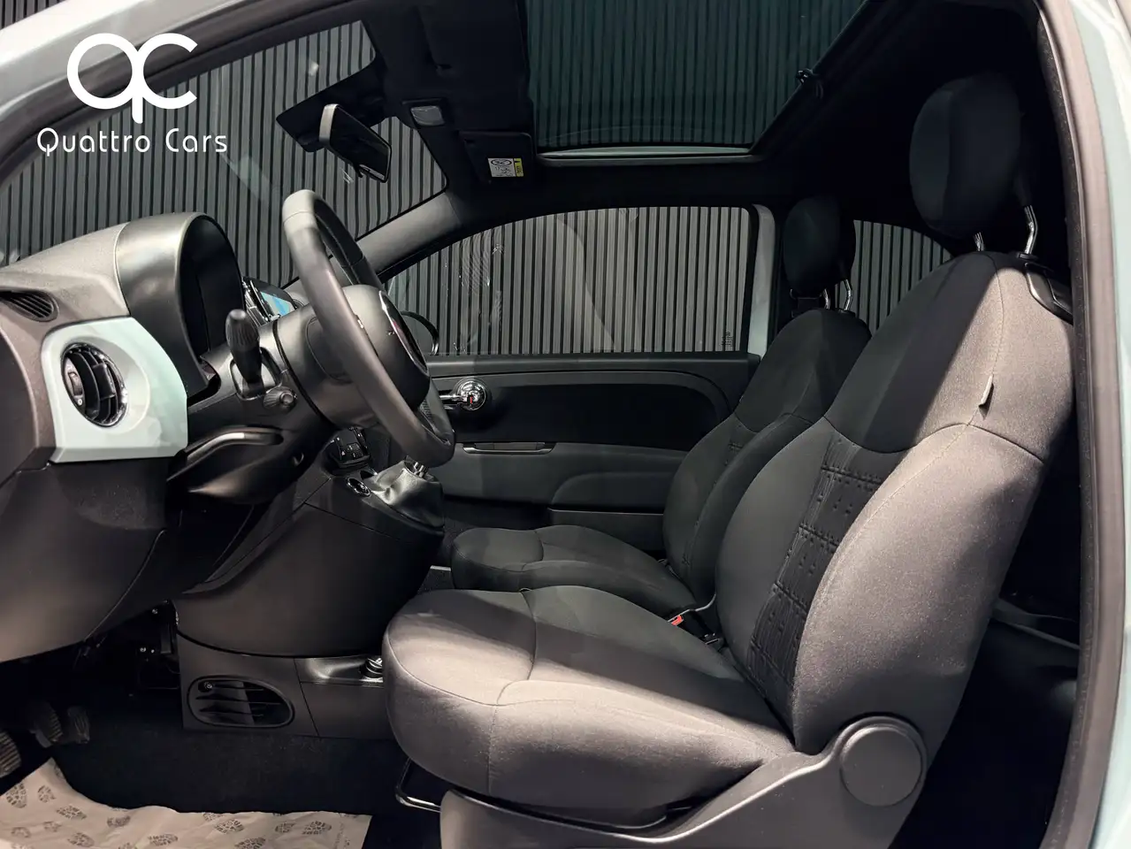 Fiat 500 1.0i Hybrid Car play Gps Toit pano Verde Rugiada, миниатюра 10