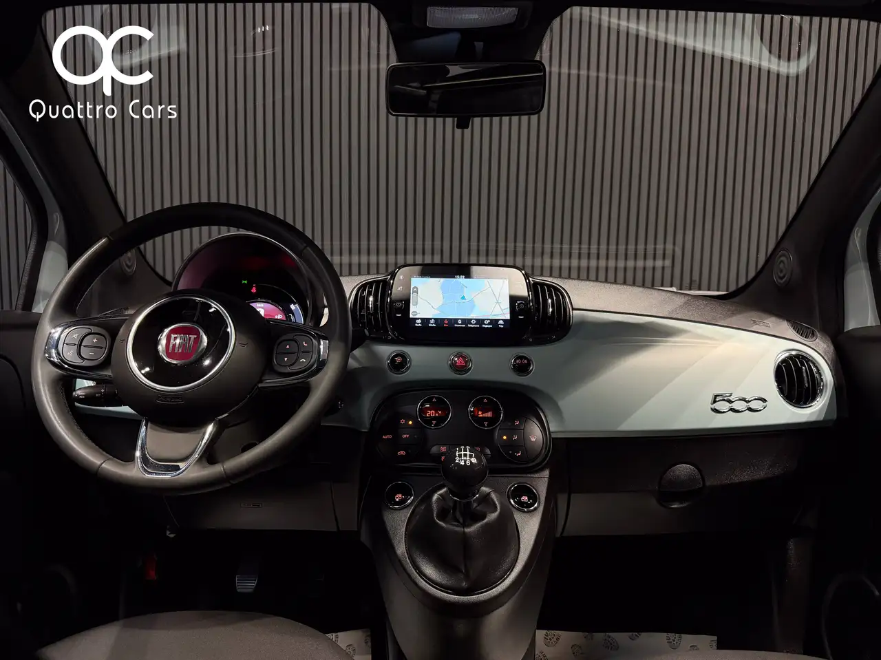 Fiat 500 1.0i Hybrid Car play Gps Toit pano Verde Rugiada, миниатюра 9