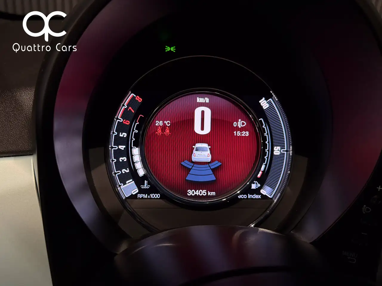 Fiat 500 1.0i Hybrid Car play Gps Toit pano Verde Rugiada, миниатюра 17