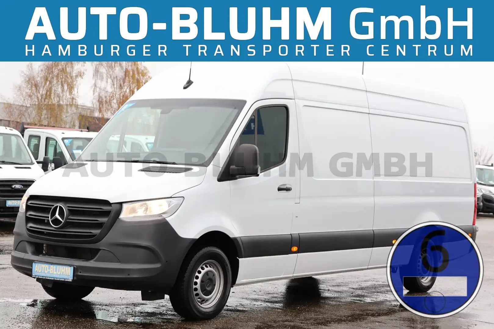 Mercedes-Benz Sprinter 317 CDI Kasten Maxi Cam AC 3-Sitze MBUX Alb - 1