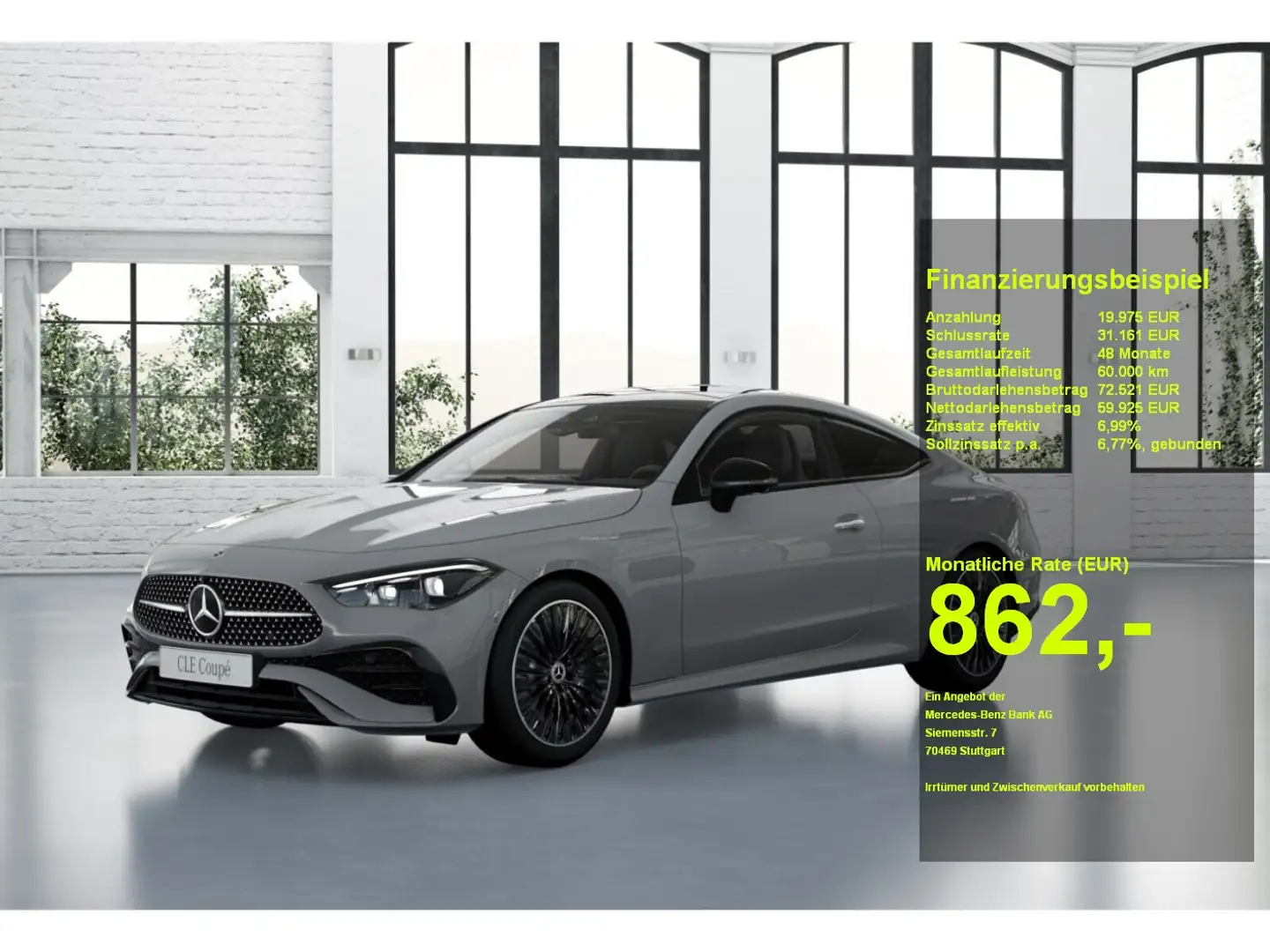 Mercedes-Benz CLE 300 4MATIC Coupé +AMG+Night+MBUX+Sportausp. Gris - 1