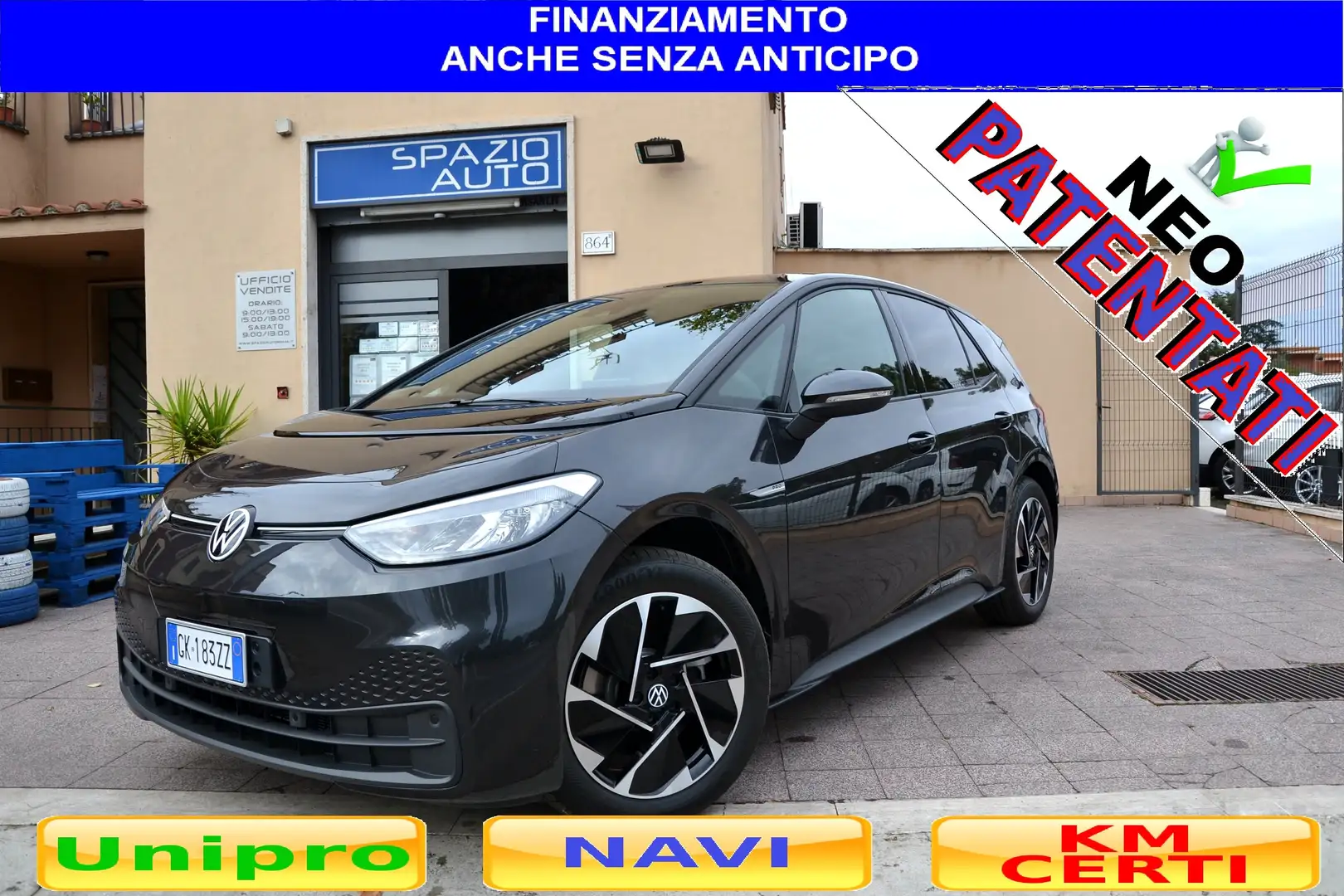 Volkswagen ID.3 PERFORMANCE 58KWh 400KM **PREZZO VERO*UNIPRO'* Grigio - 1
