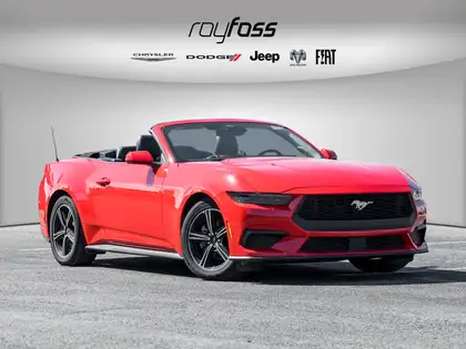 Red 2025 Ford Mustang EcoBoost Premium Convertible RWD Convertible Rear-Wheel Drive Automatic