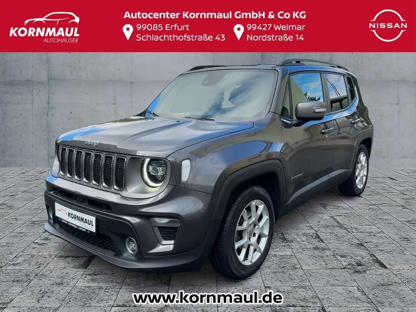 Jeep Renegade 1.0T-GDI 120PS Limited FWD  LEDER+NAVI Grau - 1